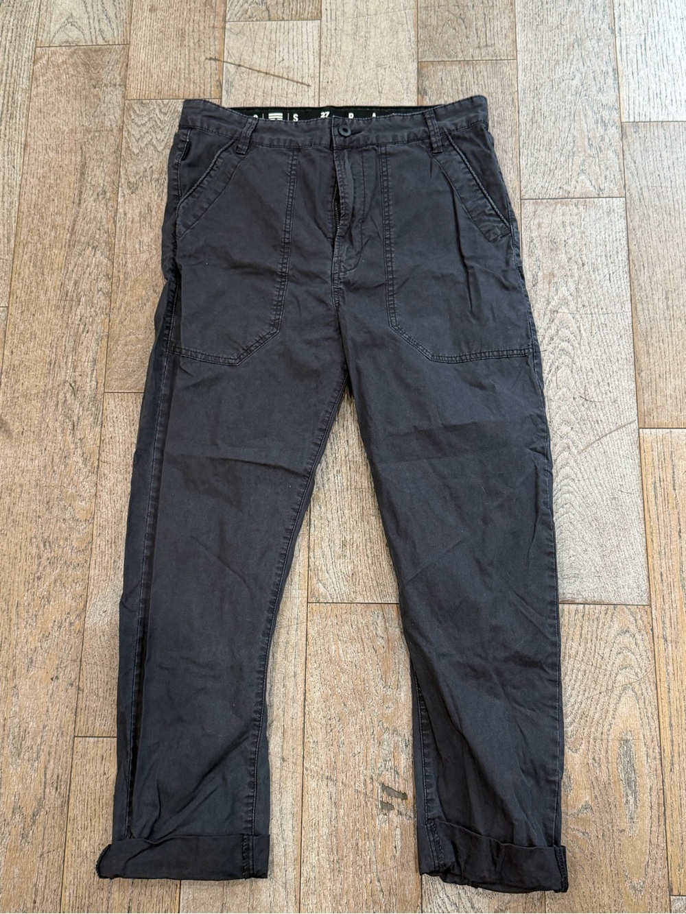 G-Star RAW Cargo Fatigue Utility Pants Charcoal Gray Black Mens Womens Size 27